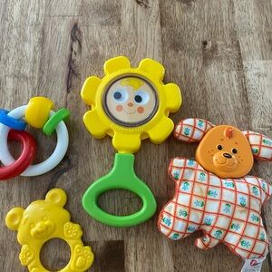 Vintage 70s and 80s baby toy lot!